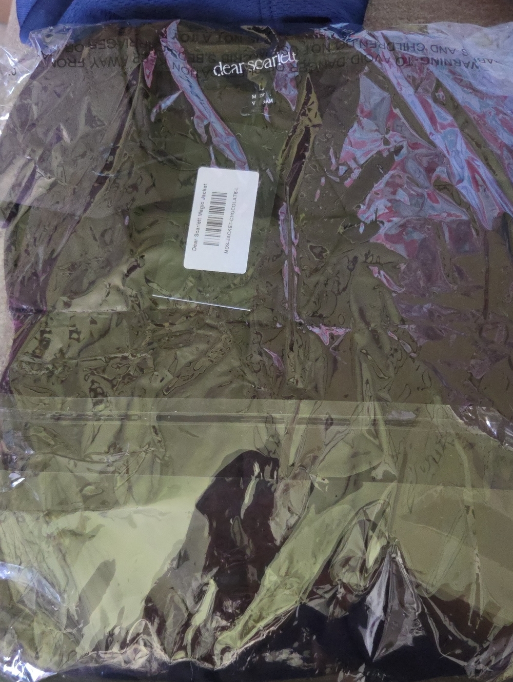 Dear Scarlett Chocolate Women's Blazer Size L - Picture 2 of 4